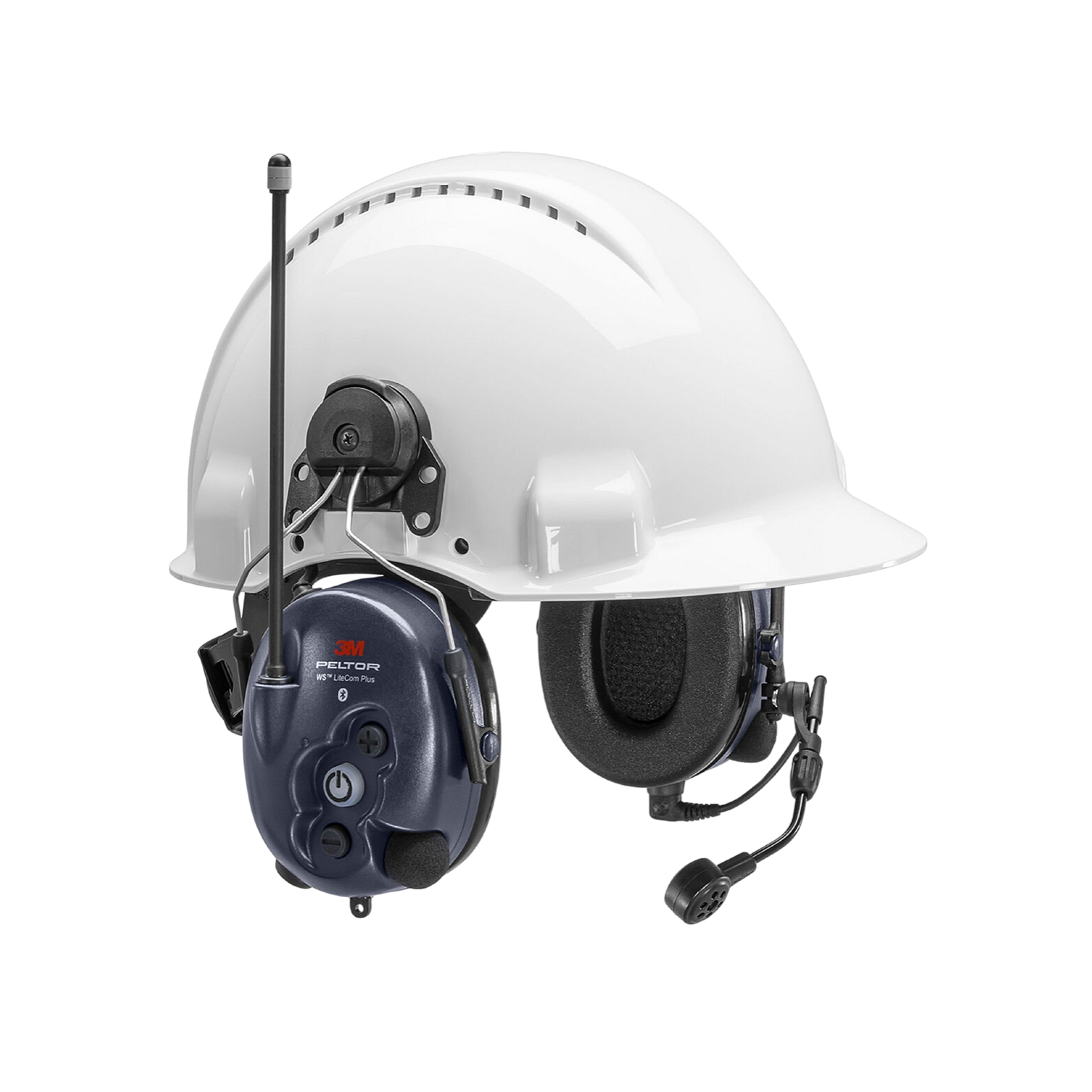 3M Peltor WS LiteCom plus, øreklokke PMR446 med hjelmfeste