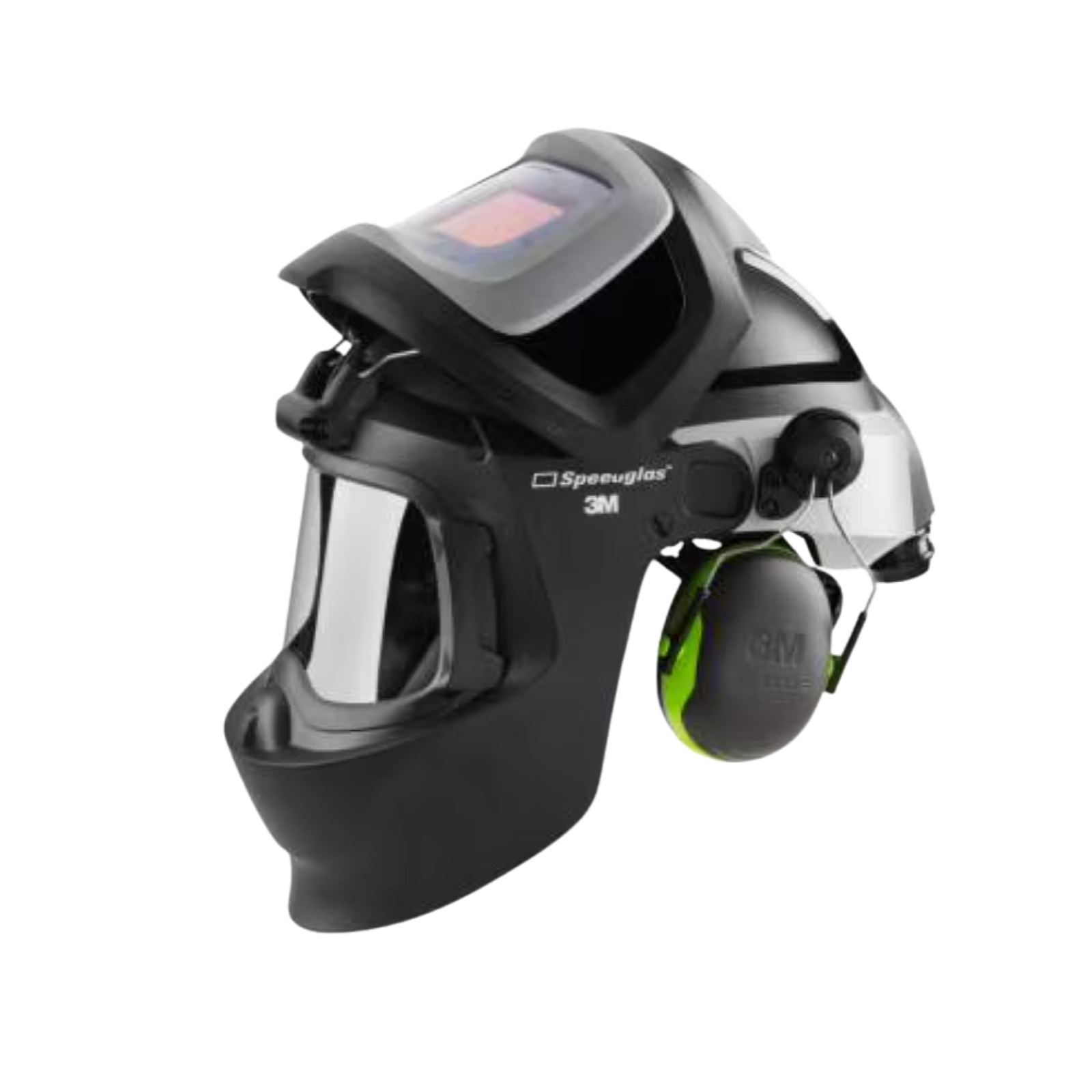 3M Adflo drevet luftrensende åndedrettssystem med 3M Speedglas 9100 MP Sveisehjelm, med sveiseglass