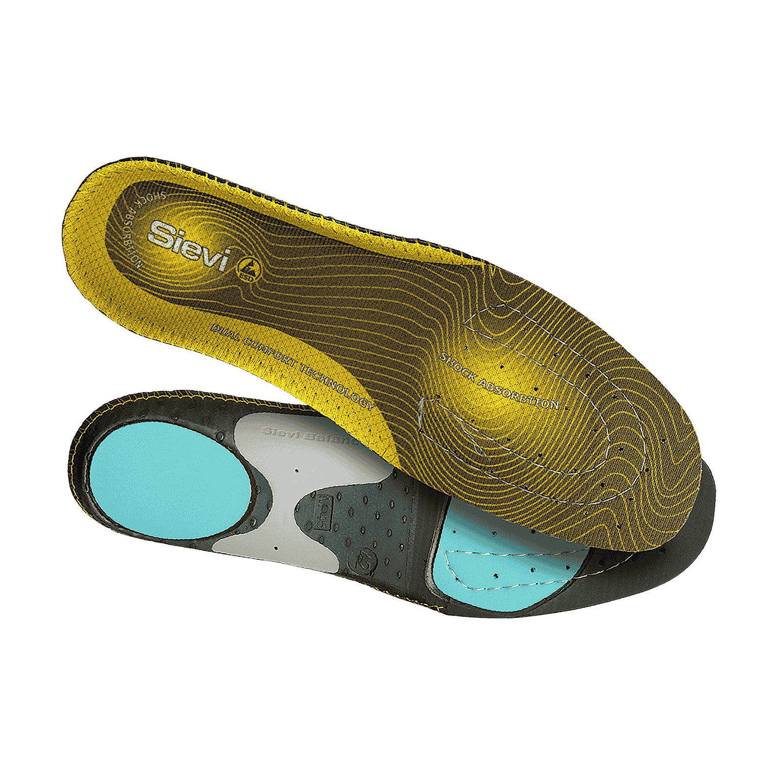 Sievi Dual Comfort Plus XL, Extra High Arch innleggssåle