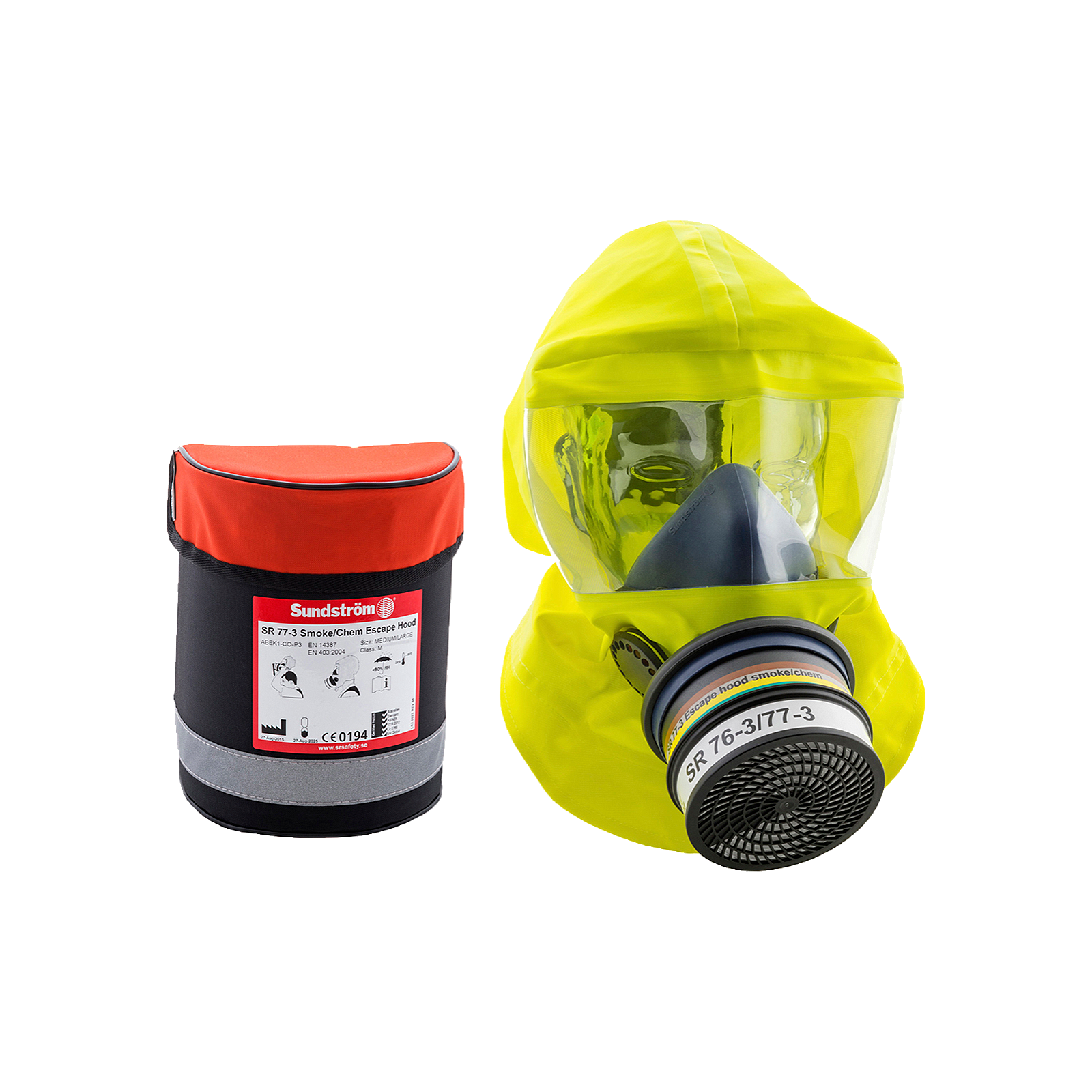 Sundström Flukthette Brann/Kjem SR 77-3